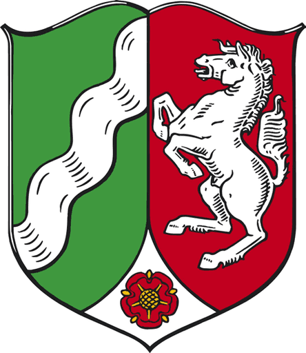 Welches Wappen gehört zum Bundesland Nordrhein-Westfalen? — B
